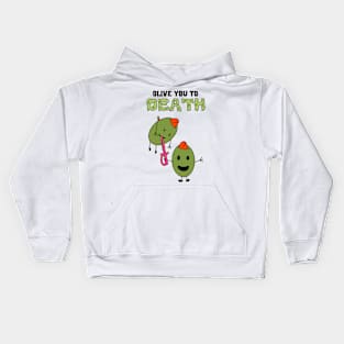 Olive You To Death Kids Hoodie